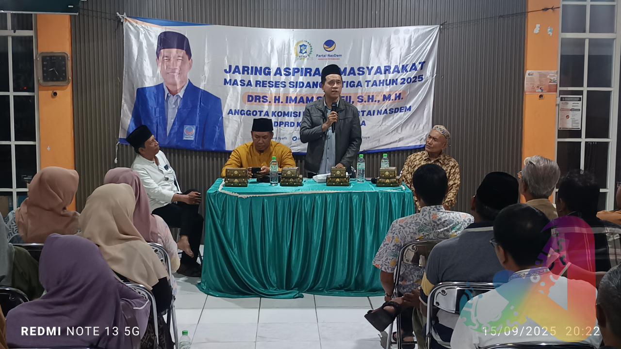 Imam Syafi’i Serap Aspirasi Warga Soroti PJU Hingga Proyek Mubazir Pemkot Surabaya