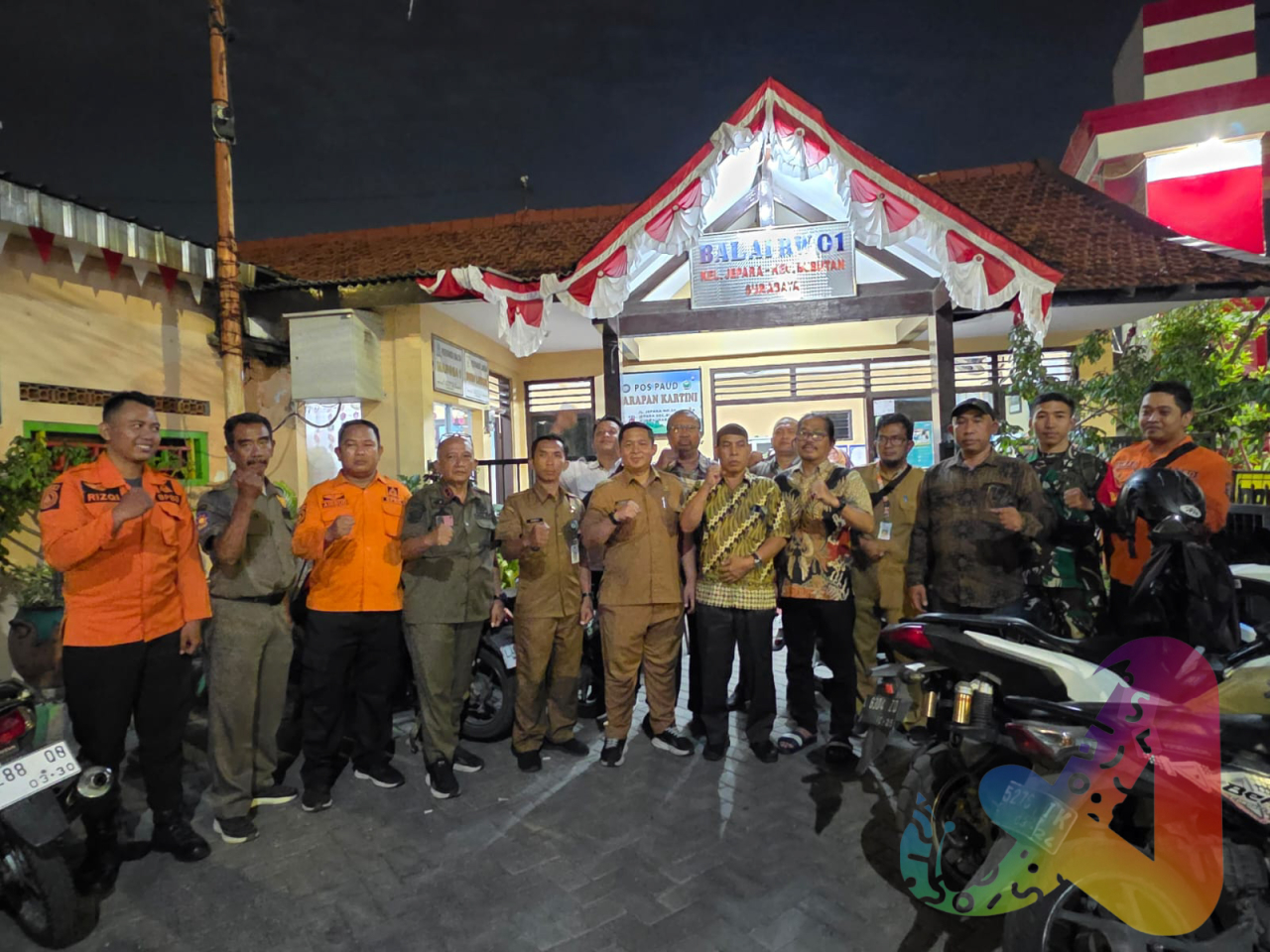 Suasana Buleks saat menghadiri acara di balai RW 01 kel Jepara (doc. Dim)