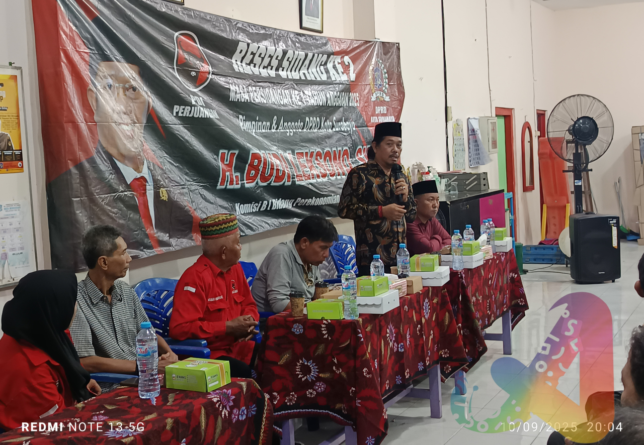 Suasana Budi Leksono saat Reses di Pucang Sewu (Doc. Rudy)