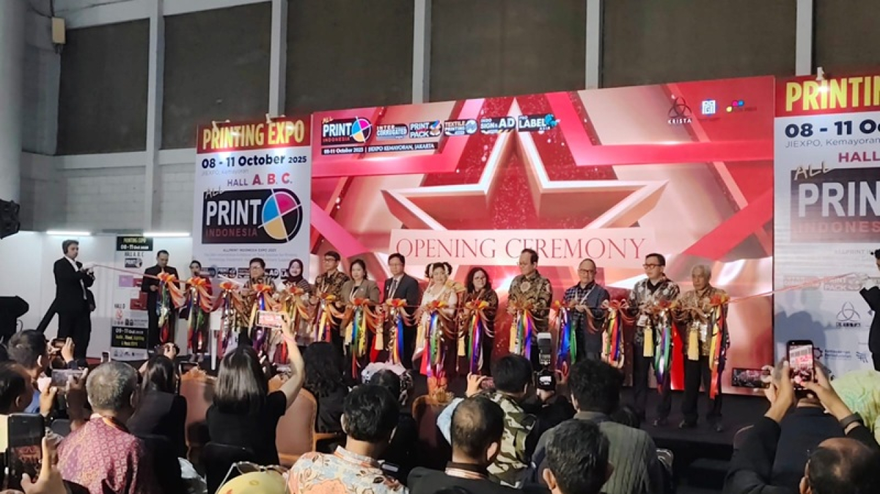 Pameran berskala internasional ALLPrint Indonesia 2025 di Jakarta International Expo (JIExpo) Kemayoran