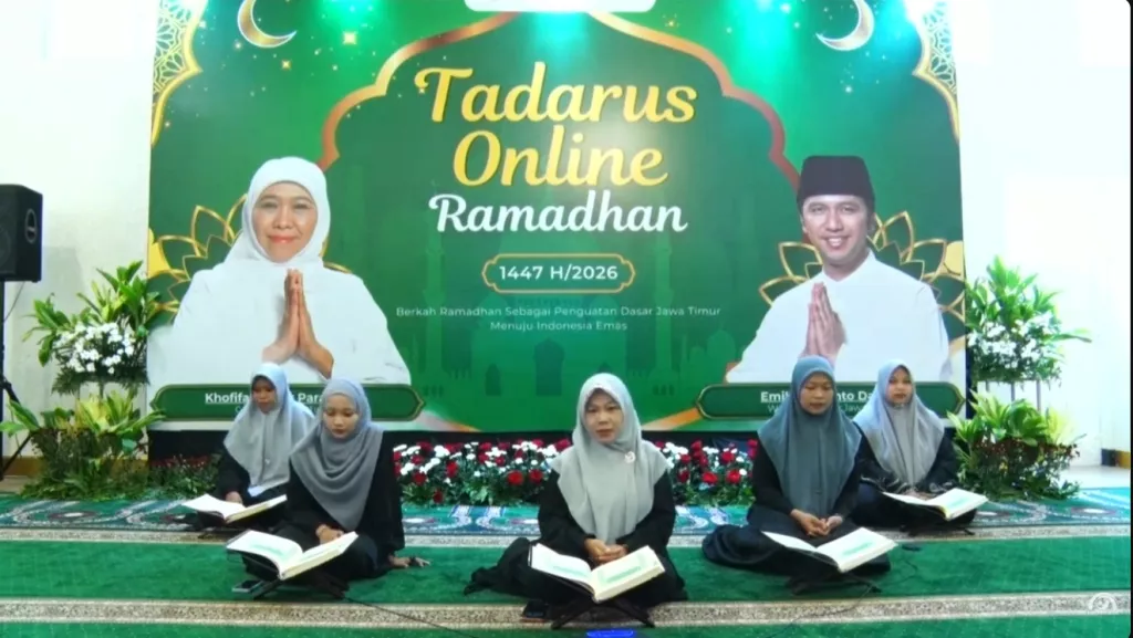 Pemprov Jatim Kembali Gelar Tadarus Online Ramadan 1447 H, Disiarkan Langsung dari Grahadi