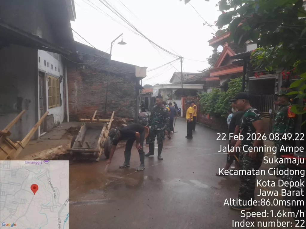 H+12 TMMD 2026, Drainase Sukamaju Kian Rampung