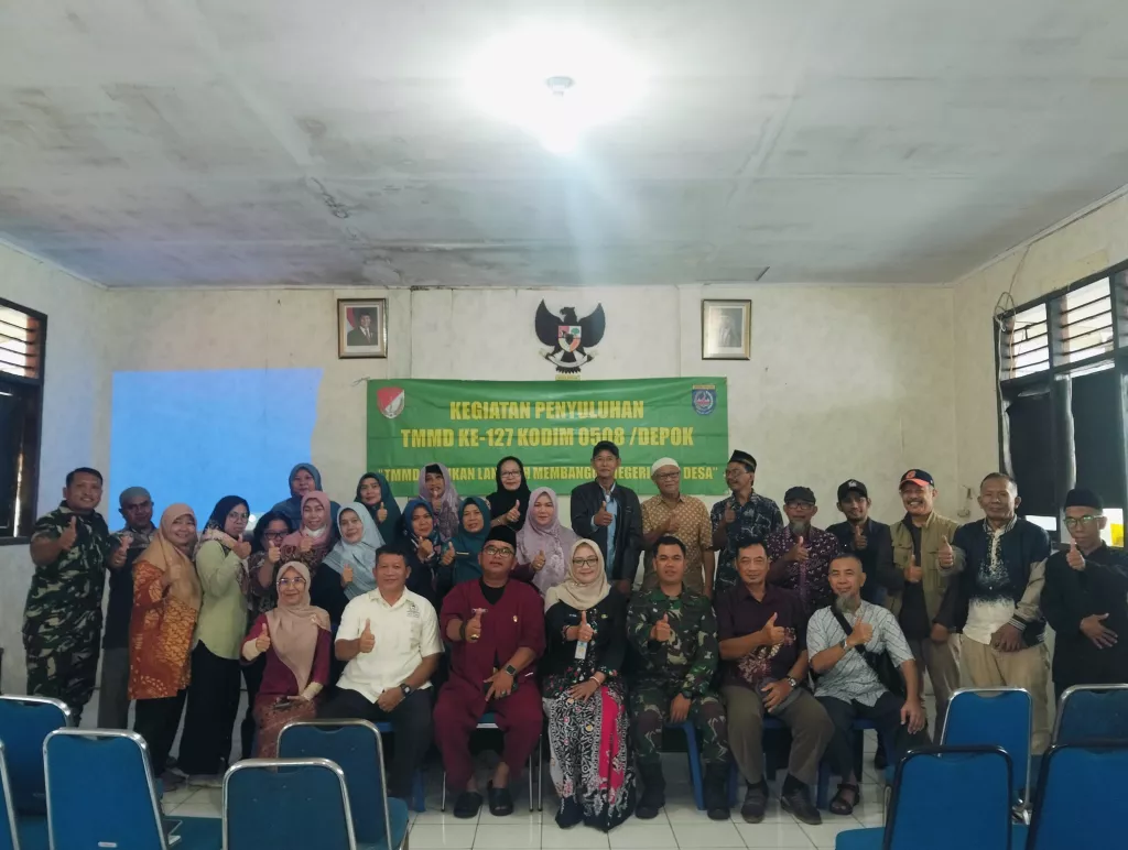 Puluhan Warga Sukamaju Ikuti Penyuluhan Kesehatan dan Pertanian TMMD