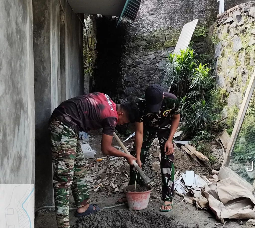  Hari ke-19 TMMD Kodim 0508/Depok, Rehab Rumah Warga Cilodong Tembus 70 Persen