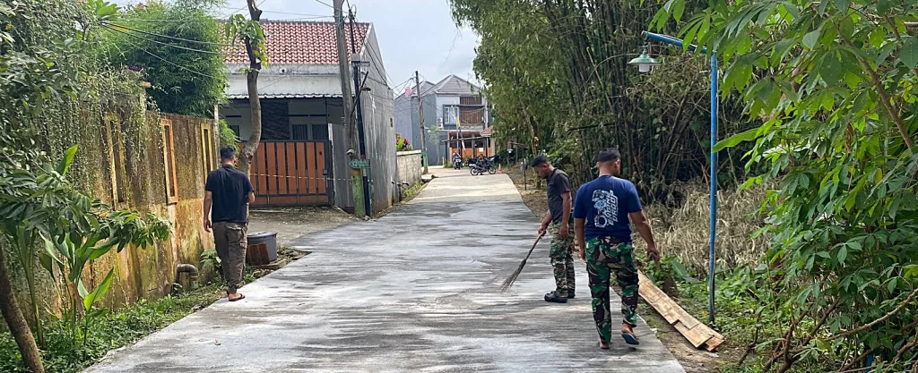 TMMD Ke-127 Depok Percepat Pengerasan Jalan GDC Gardenia, Progres Capai 90 Persen