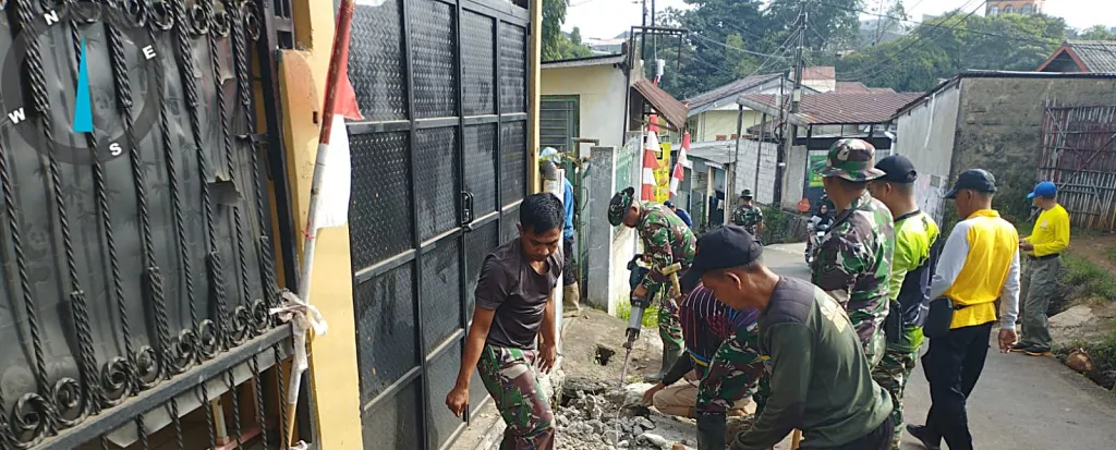 Sinergi TNI dan Warga di TMMD Kodim Depok H+20 Wujudkan Lingkungan Bebas Genangan