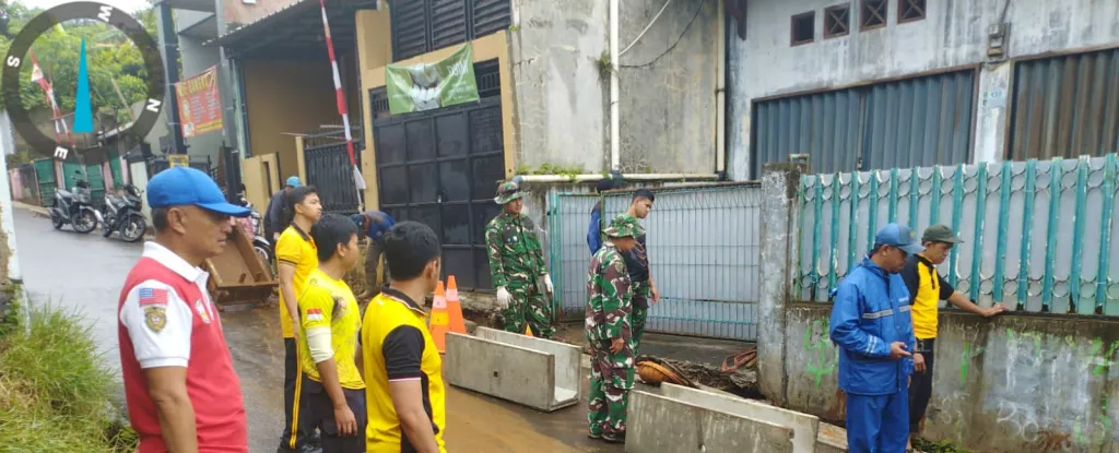Hari ke-21 TMMD Depok, Drainase 200 Meter Dikebut Demi Cegah Genangan