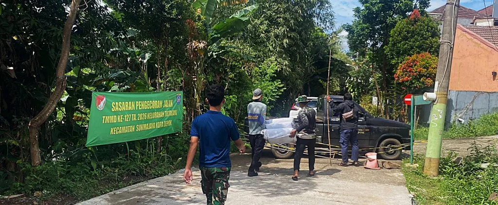 Pengerasan Jalan GDC Gardenia Capai 97 Persen, Satgas TMMD 127 Depok Percepat Penyelesaian