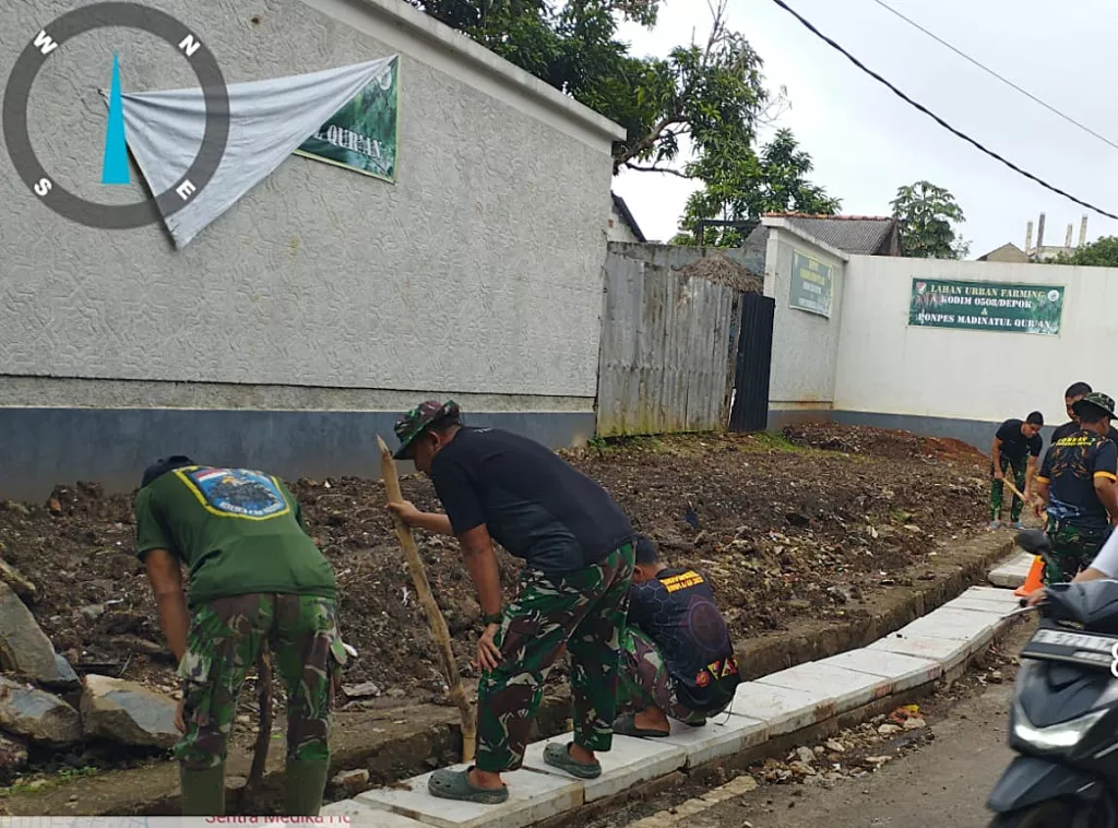 TMMD Ke-127 Percepat Pembangunan Drainase untuk Cegah Genangan di Depok