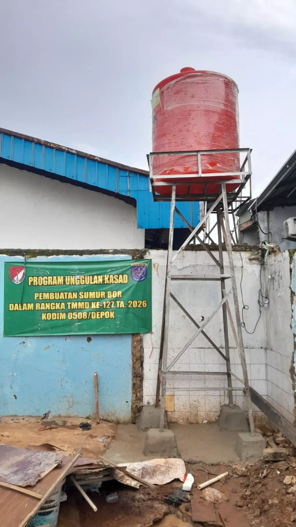 TMMD ke-127 Rampungkan Pembuatan Sumur Bor, Air Bersih Kini Lebih Mudah Diakses Warga