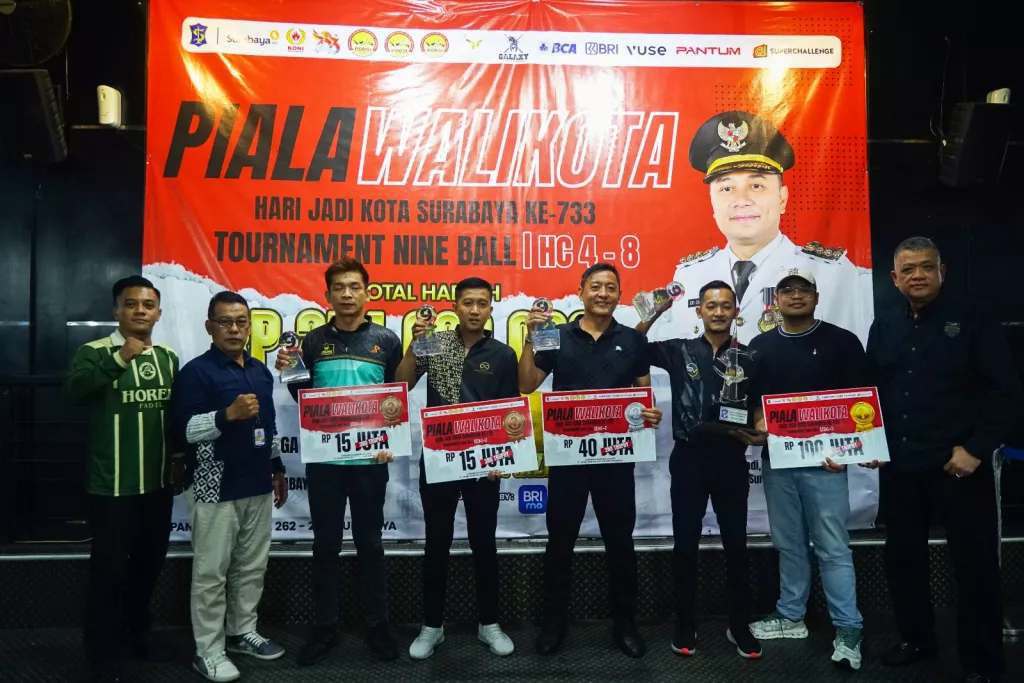 KONI Surabaya Dorong Biliar Jadi Sport Tourism dan Sport Industry Lewat Piala Wali Kota 2026