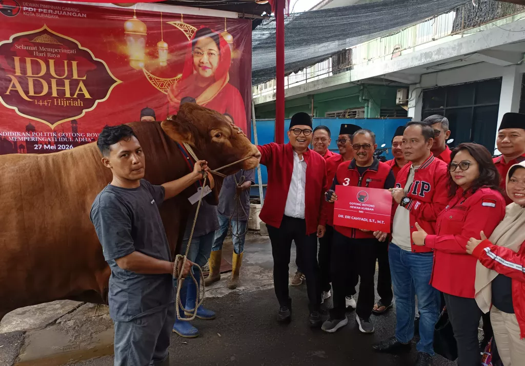 PDIP Surabaya Potong 14 Sapi Kurban di RPH, Gaungkan Idul Adha Bersih dan Higienis