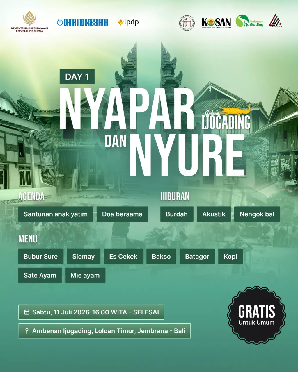 Sambut Bulan Safar, Warga Loloan Gelar "Nyapar dan Nyure Bareng" di Ambenan Ijogading, Hadirkan Doa Bersama