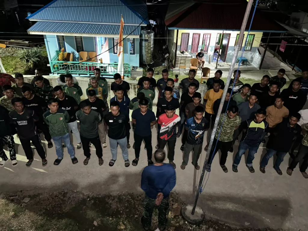 Apel Malam Satgas TMMD Ke-129 Kodim 1311/Morowali, Pasiter Berikan Arahan dan Evaluasi