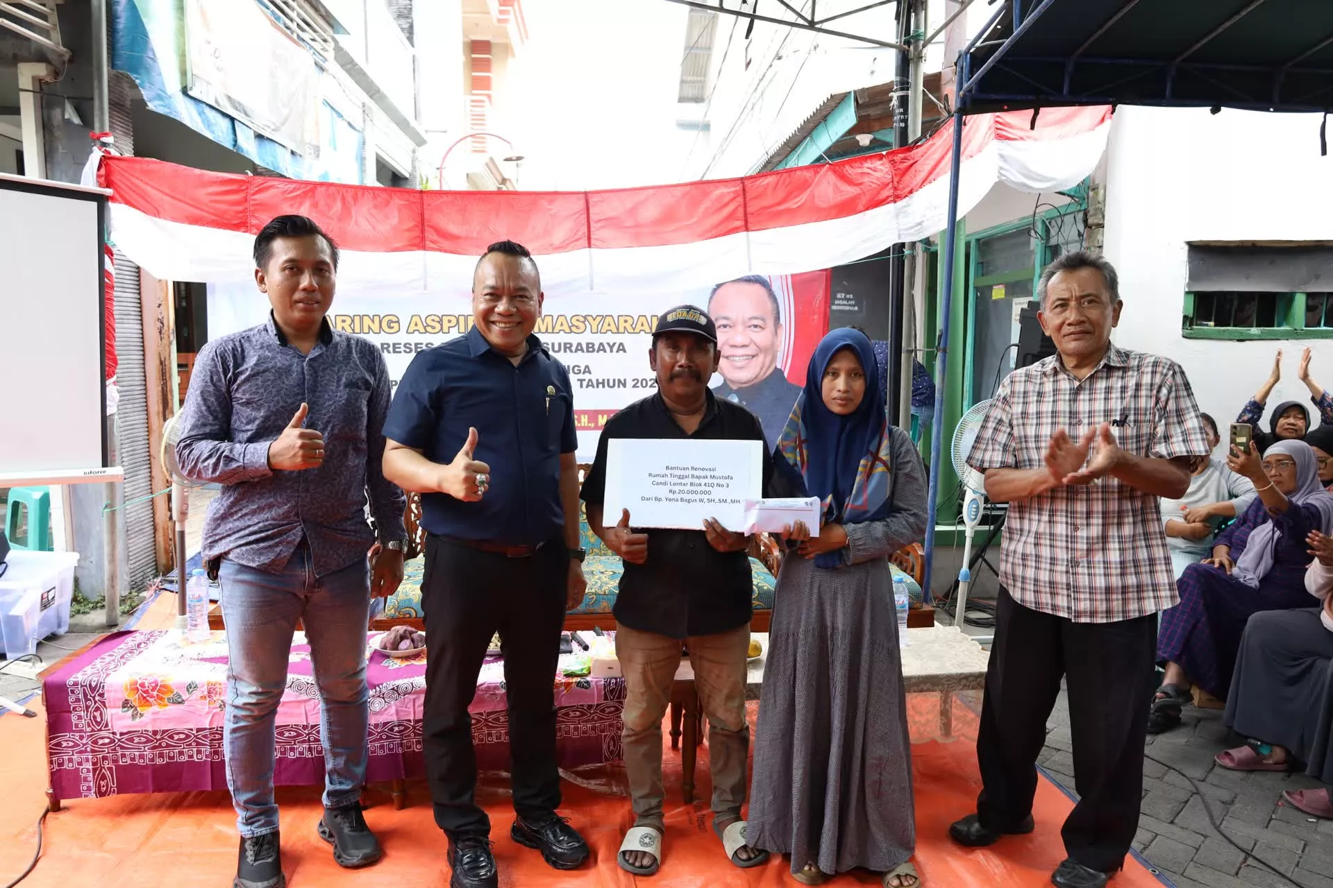 Reses di Lontar, Cak Yebe Kawal Usulan U-Ditch dan Salurkan Rp25 Juta Untuk Rutilahu-Fasum Warga