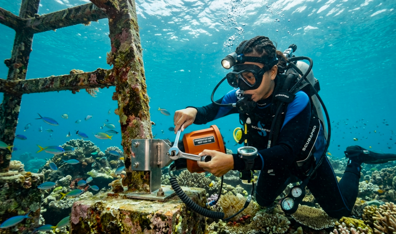 Cara Unik Pulihkan Terumbu Karang Menggunakan Teknologi Speaker Bawah Laut