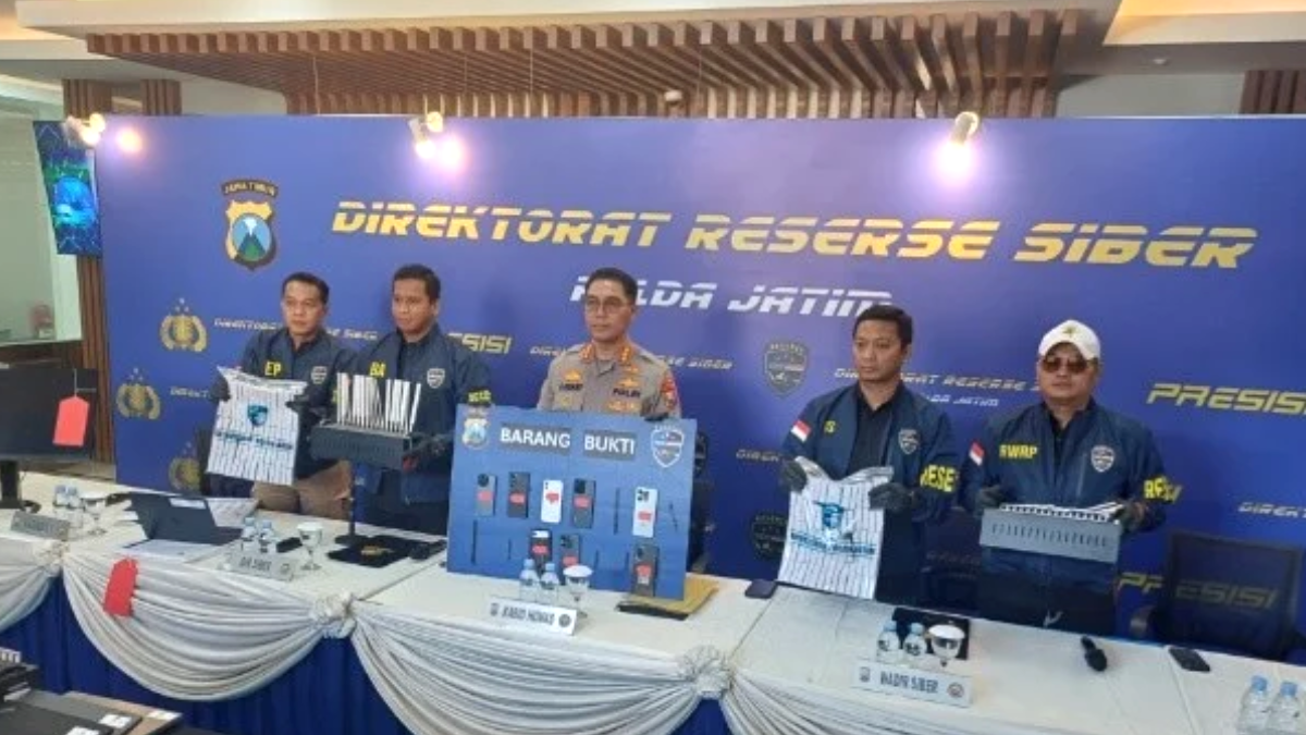 Polda Jatim Bongkar Sindikat SIM Card Ilegal dan Penjualan OTP, 3 Tersangka Diringkus