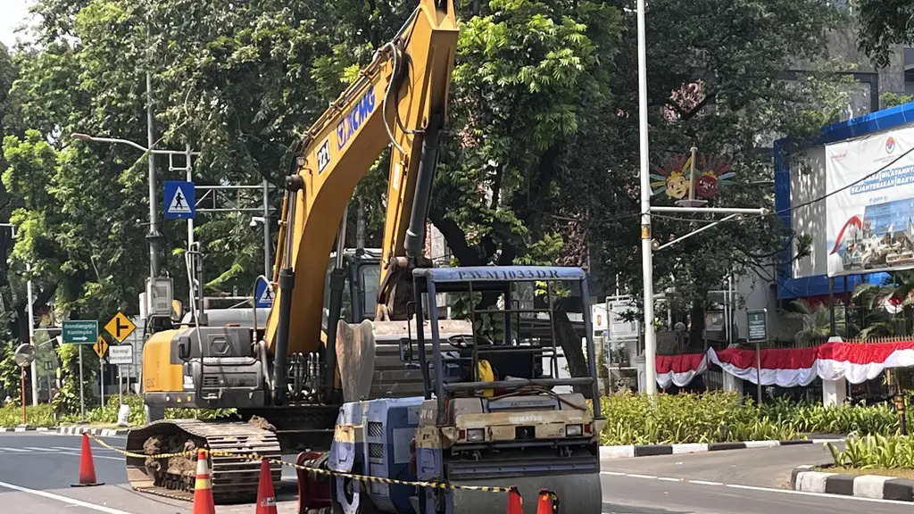Jalan Kebon Sirih Dibeton, Pemprov DKI Targetkan Perbaikan Tuntas September 2026