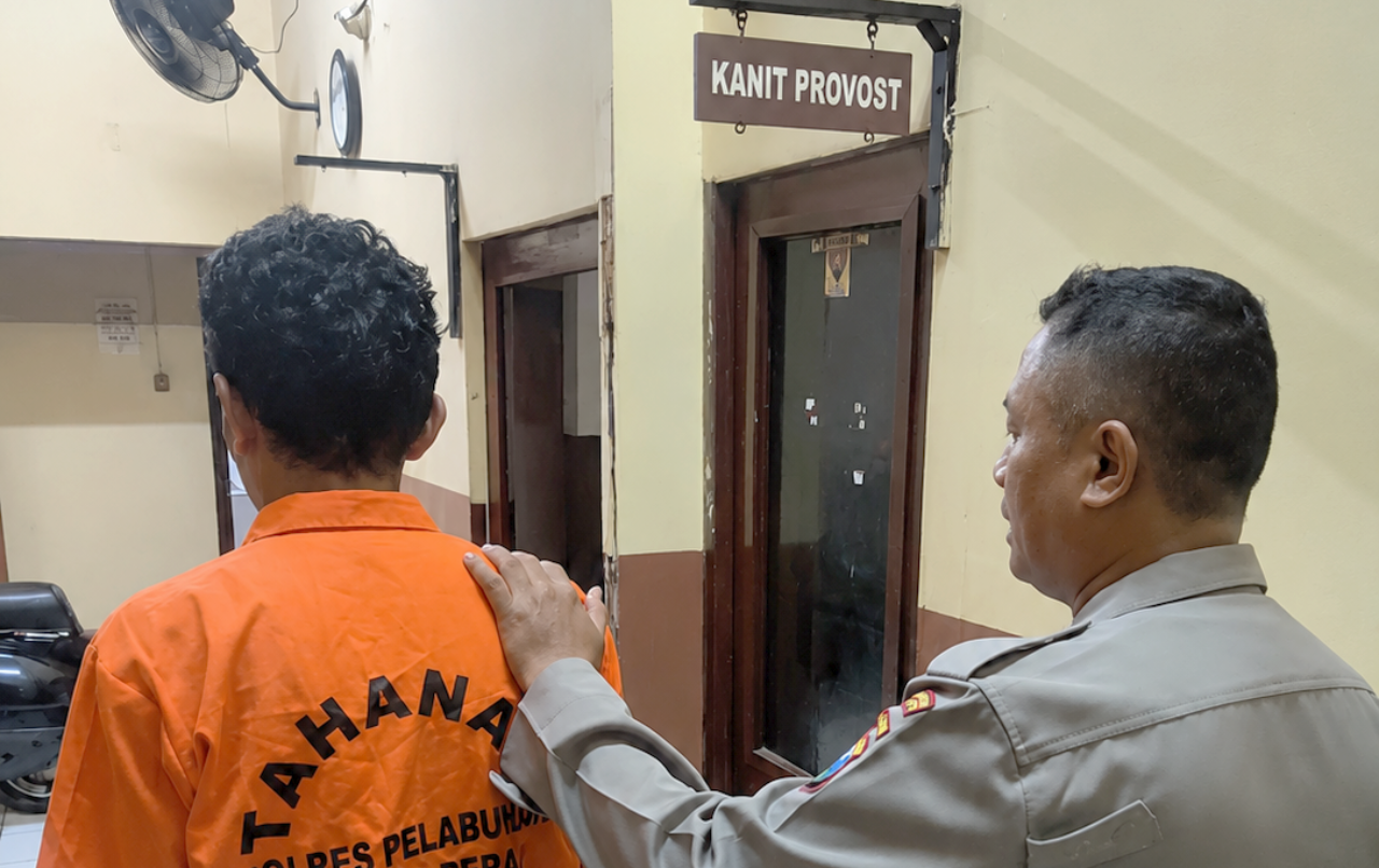Cleaning Service Toko Emas UBS Pasar Atom Surabaya Ditangkap usai Kabur ke Halmahera