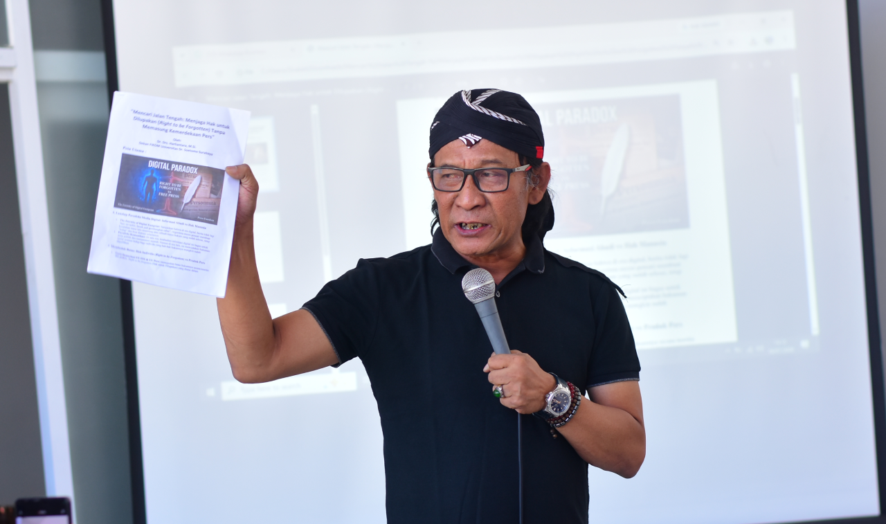 Dekan Fakultas Ilmu Komunikasi Universitas Dr. Soetomo, Harliantara (FOTO/fuday)
