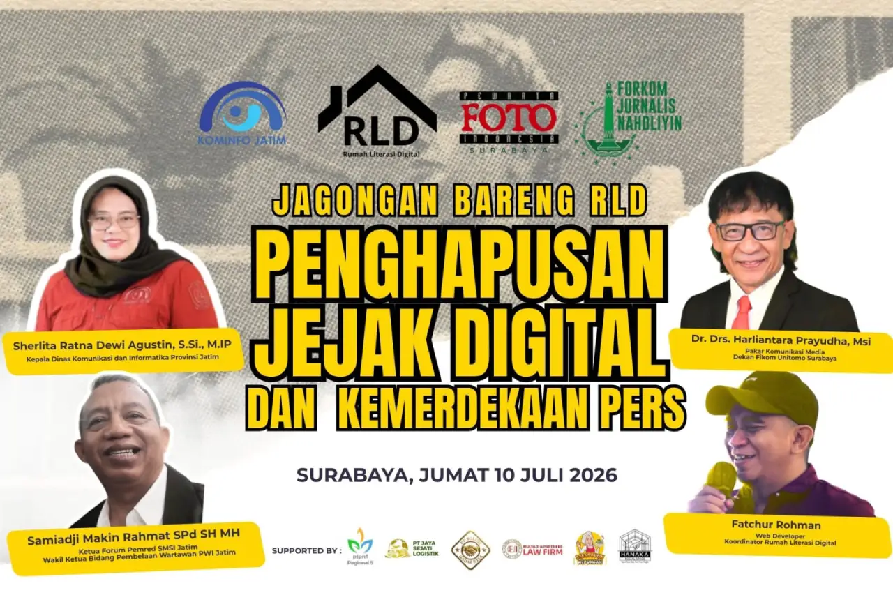 RLD Surabaya Gelar Diskusi Pupblik Bahas Penghapusan Konten, Kemerdekaan Pers dan Perlindungan Reputasi