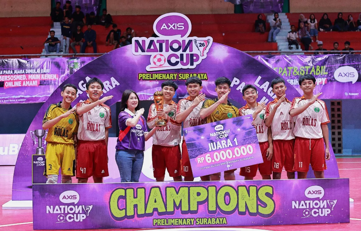 AXIS Nation Cup 2026: SMAN 12 Surabaya Keluar sebagai Juara di GOR UNESA