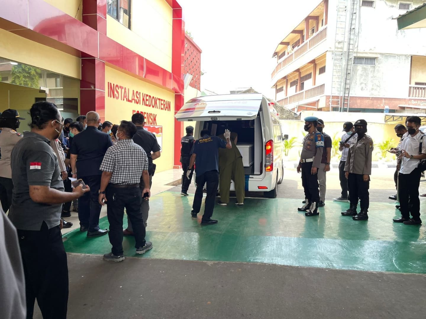 Pemberangkatan jenazah korban kebakaran di lapas kelas 1 Tanggerang