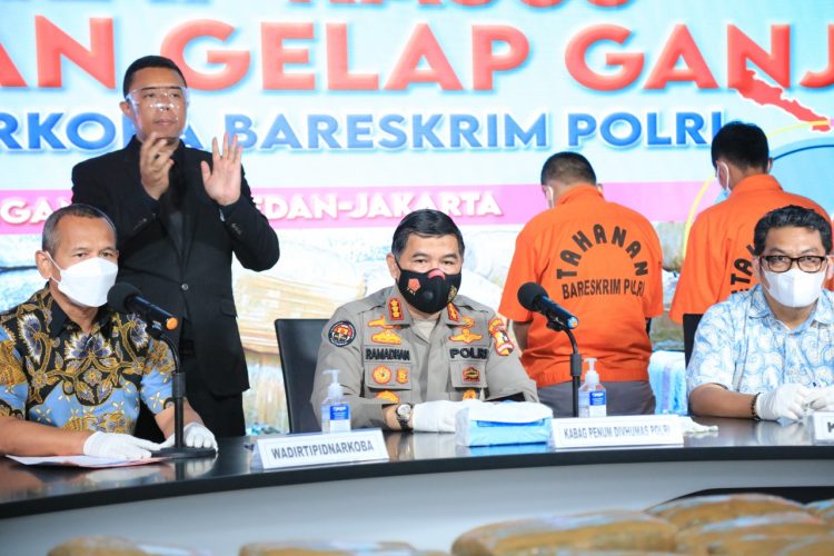 Bareskrim Polri Ringkus 4 Pengedar Narkoba Seberat 224,4 Kilogram