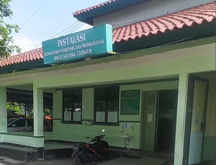 Kamar jenazah Sayang Cianjur (Foto dari tangkapan layar) 