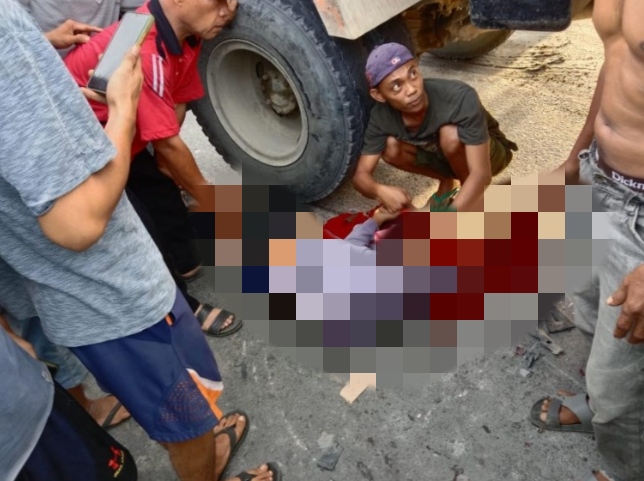 Laka, Motor Lawan Dump Truk di Serdang, Korban Meninggal di Tempat