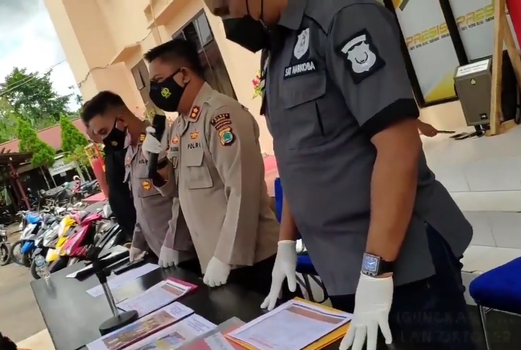 Polda Papua Barat Gelar Konferensi Pers Kasus Penyalahgunaan Narkoba.