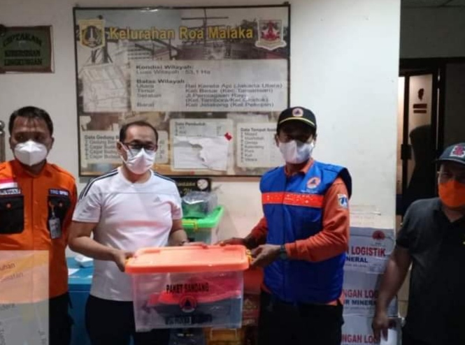 BPBD DKI Salurkan Bantuan Logistik Korban Kebakaran Tambora