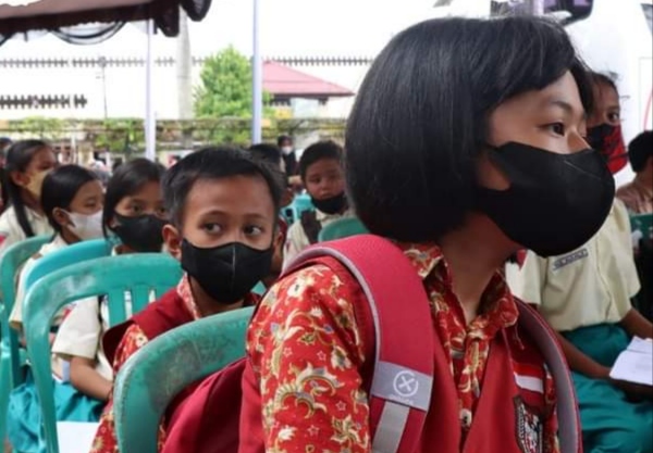 Vaksinasi Anak Polres Malang Berhadiah 6 Unit Sepeda