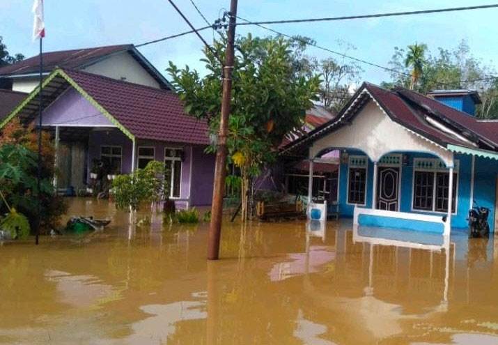 Banjir yang Merendam 11 Desa di Kapuas Hulu Berangsur Surut